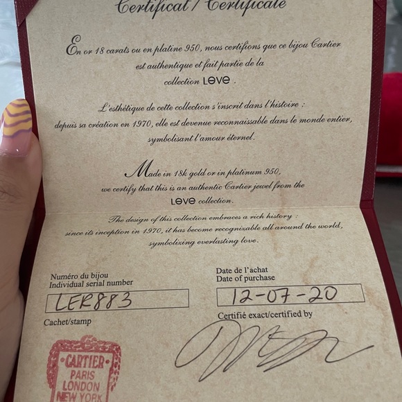 PG Cartier Love bracelet 4 Diamonds Size 19 - Picture 9 of 11